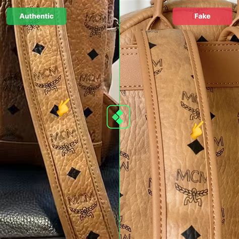 mcm bag fake vs real|is mcm bag real.